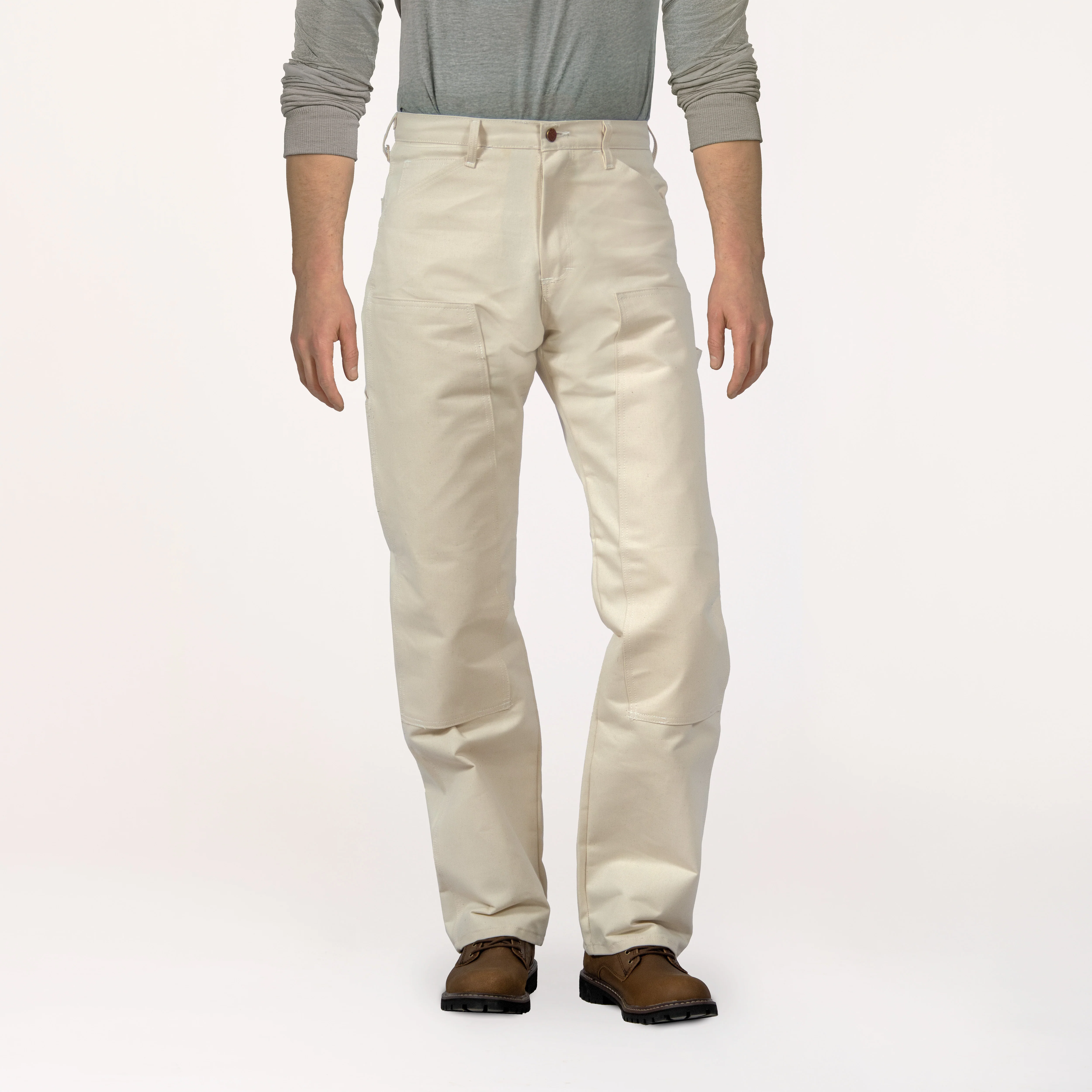 #1101 Made in USA Natural Drill Double Front Painter Carpenter Dungaree Jean