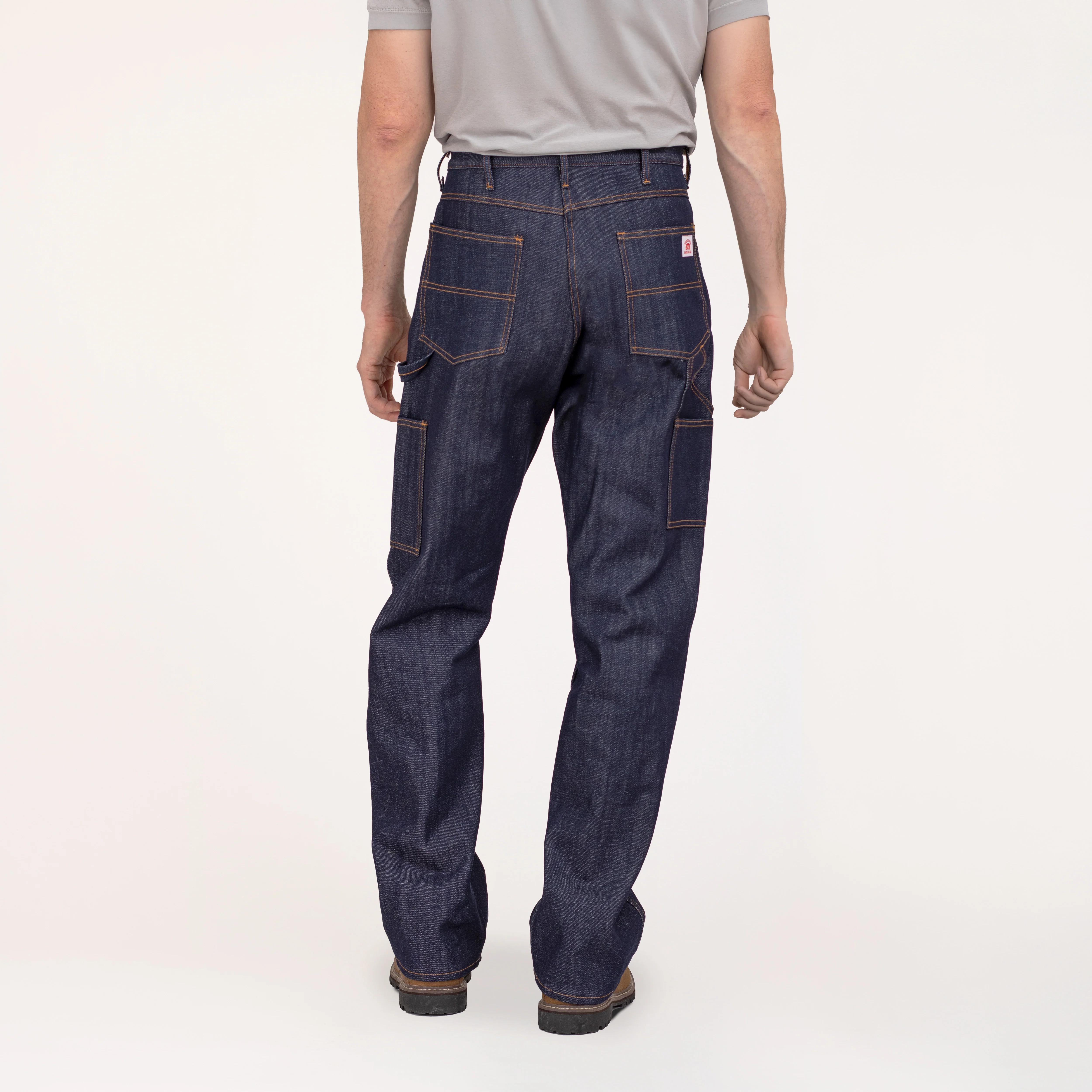 #3303 American Made Jean Double Front Carpenter Dungaree 14 oz. - Image 3