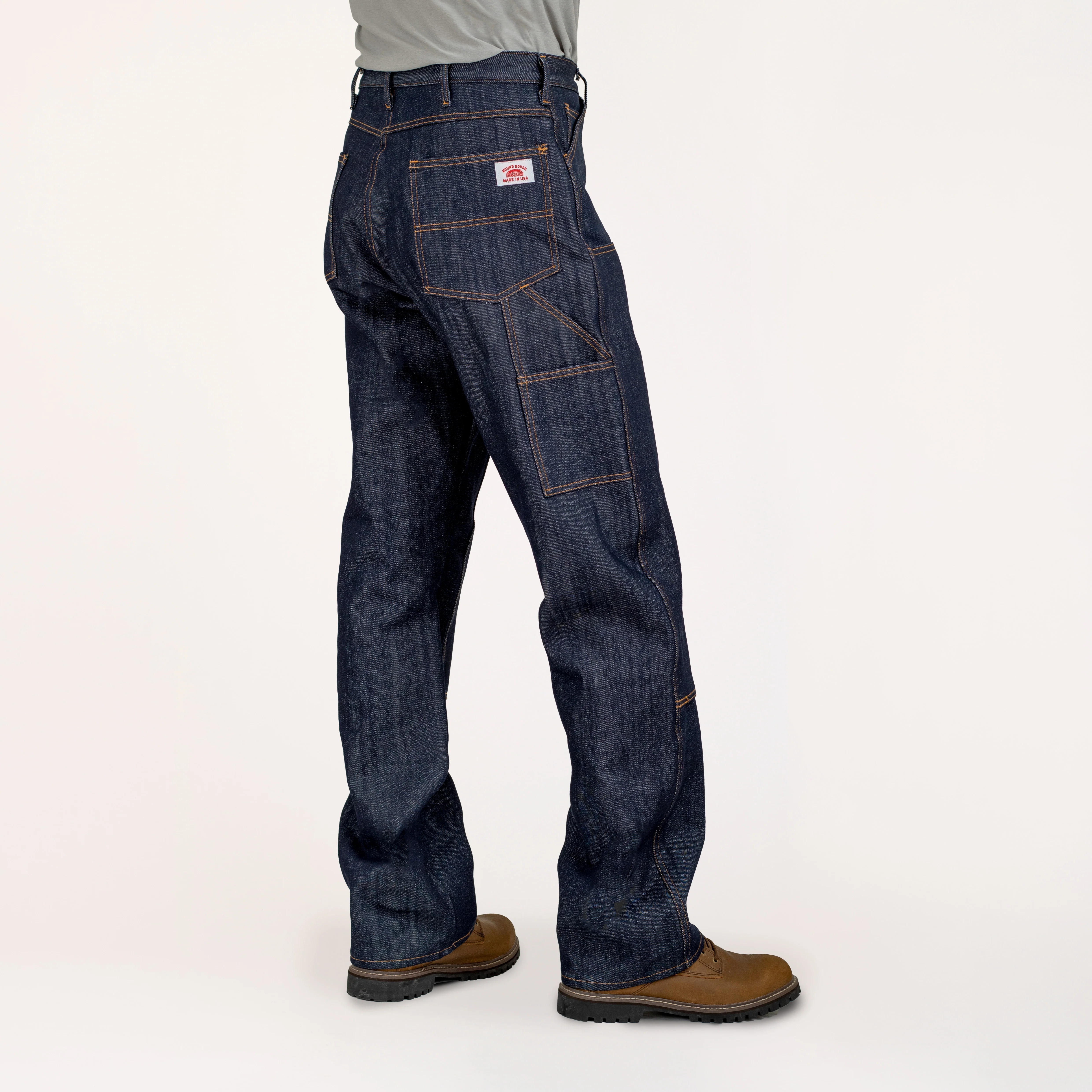 #3303 American Made Jean Double Front Carpenter Dungaree 14 oz. - Image 5
