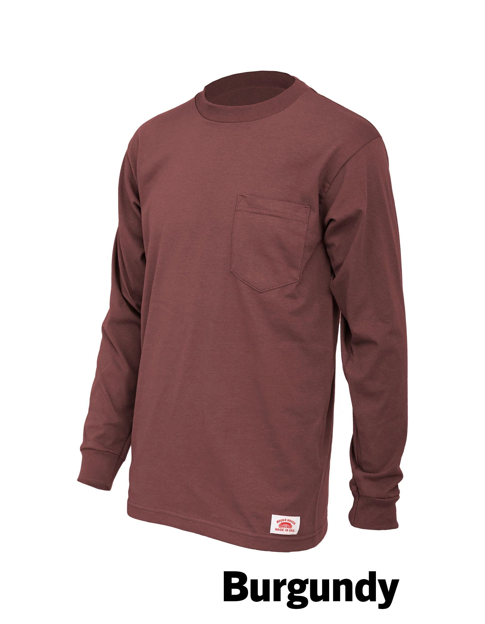 #629 Made in USA Round House Heavyweight Long Sleeve Work T-Shirt - Image 4