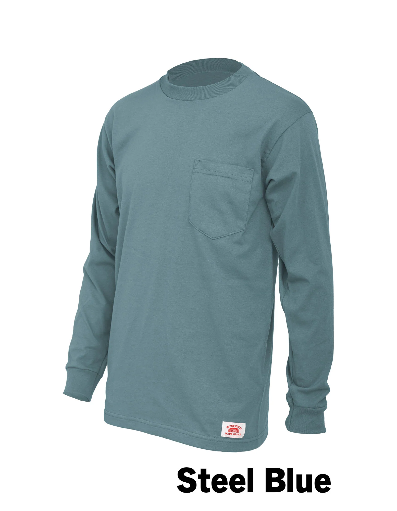 #629 Made in USA Round House Heavyweight Long Sleeve Work T-Shirt - Image 5