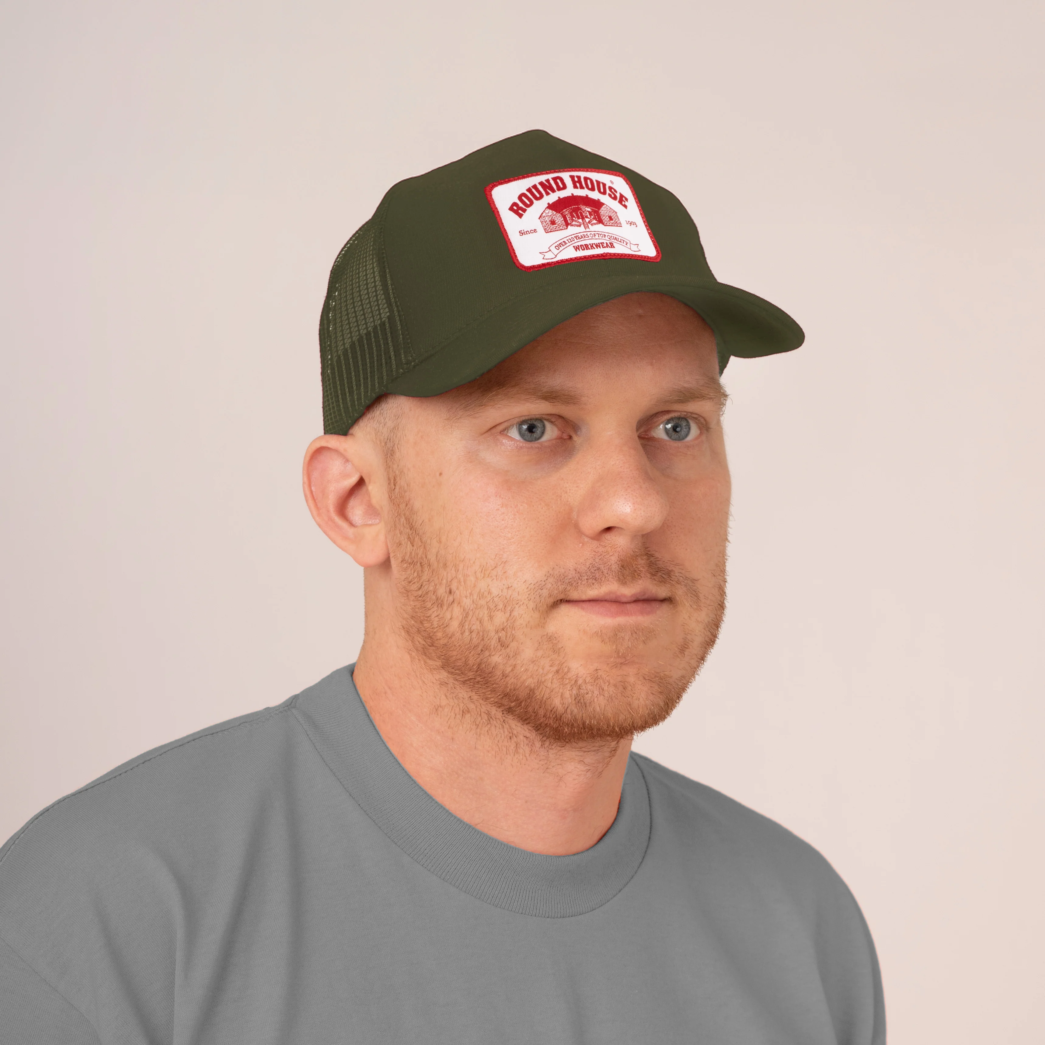 #640 Made in USA Pro Patch Logo Mesh-Back Trucker Cap - Image 3